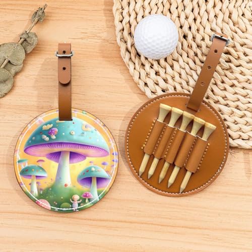 Fantasy Mushroom Golftees Organizer-Tasche – vielseitige braune Gürtelclip Sporttasche – leichte und einfach zu tragende Aufbewahrungsbox Fantasy Mushroom Golftees Organizer-Tasche – vielseitige braune Gürtelclip Sporttasche – leichte und einfach zu tragende Aufbewahrungsbox von WANGLO