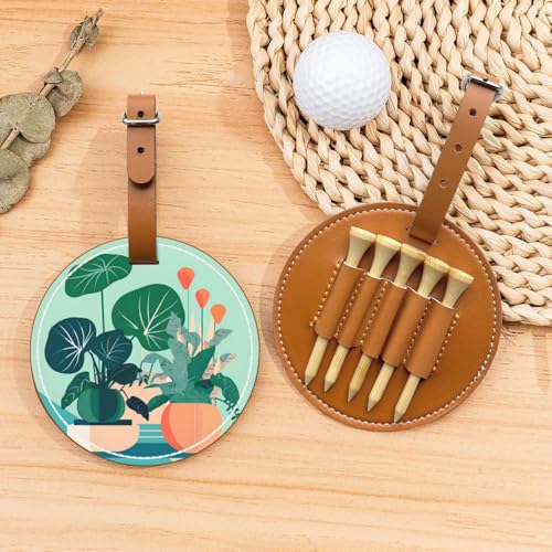 Golftee-Organizer-Tasche für den Innenbereich, Cartoon-Motiv, Grünpflanzen, vielseitige braune Gürtelclip-Sporttasche, leichte und einfach zu transportierende Aufbewahrungsbox Golftee-Organizer-Tasche für den Innenbereich, Cartoon-Motiv, Grünpflanzen, vielseitige braune Gürtelclip-Sporttasche, leichte und einfach zu transportierende Aufbewahrungsbox von WANGLO