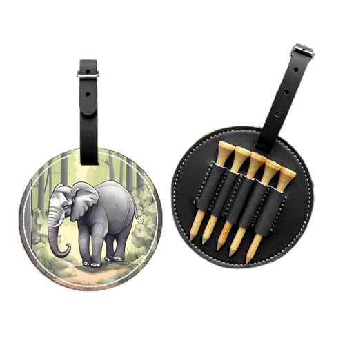 Golftee-Organizer-Tasche mit Elefantenmotiv – vielseitige schwarze Gürtelclip-Sporttasche – leichte und einfach zu tragende Aufbewahrungsbox Golftee-Organizer-Tasche mit Elefantenmotiv – vielseitige schwarze Gürtelclip-Sporttasche – leichte und einfach zu tragende Aufbewahrungsbox von WANGLO