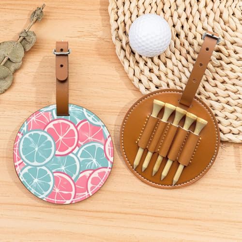 Golftee-Organizer-Tasche mit Zitronenscheiben, vielseitiger brauner Gürtelclip, Sporttasche, leicht und einfach zu transportierende Aufbewahrungsbox Golftee-Organizer-Tasche mit Zitronenscheiben, vielseitiger brauner Gürtelclip, Sporttasche, leicht und einfach zu transportierende Aufbewahrungsbox von WANGLO