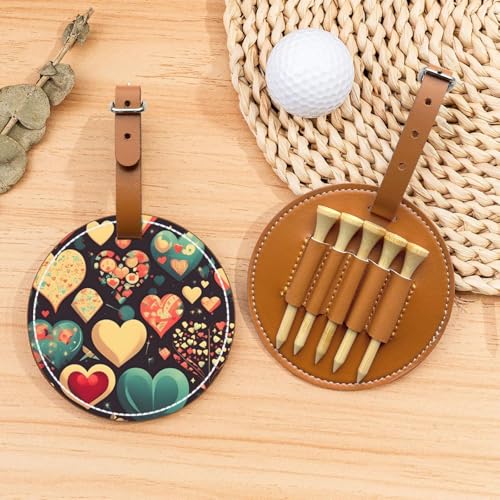 Heart Crush Flower Golf Tees Organizer-Tasche – vielseitige braune Gürtelclip Sporttasche – leichte und einfach zu tragende Aufbewahrungsbox Heart Crush Flower Golf Tees Organizer-Tasche – vielseitige braune Gürtelclip Sporttasche – leichte und einfach zu tragende Aufbewahrungsbox von WANGLO