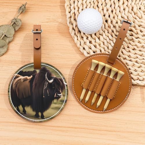 Mighty Highland Yak Golf-Tees Organizer-Tasche – vielseitige braune Gürtelclip Sporttasche – leichte und einfach zu tragende Aufbewahrungsbox Mighty Highland Yak Golf-Tees Organizer-Tasche – vielseitige braune Gürtelclip Sporttasche – leichte und einfach zu tragende Aufbewahrungsbox von WANGLO