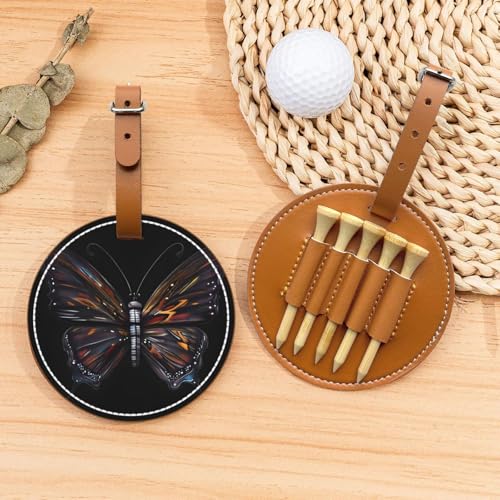 Mystery Butterfly Golf-Tees Organizer-Tasche – vielseitige braune Gürtelclip Sporttasche – leichte und einfach zu tragende Aufbewahrungsbox Mystery Butterfly Golf-Tees Organizer-Tasche – vielseitige braune Gürtelclip Sporttasche – leichte und einfach zu tragende Aufbewahrungsbox von WANGLO