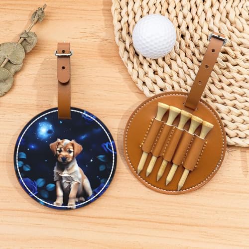 Puppy Blue Rose Golf-Tees Organizer-Tasche – vielseitige braune Gürtelclip Sporttasche – leichte und einfach zu tragende Aufbewahrungsbox Puppy Blue Rose Golf-Tees Organizer-Tasche – vielseitige braune Gürtelclip Sporttasche – leichte und einfach zu tragende Aufbewahrungsbox von WANGLO