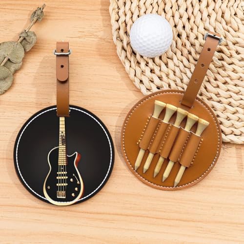 Schwarze Gitarren-Golftee-Organizer-Tasche – vielseitige braune Gürtelclip-Sporttasche – leichte und einfach zu tragende Aufbewahrungsbox Schwarze Gitarren-Golftee-Organizer-Tasche – vielseitige braune Gürtelclip-Sporttasche – leichte und einfach zu tragende Aufbewahrungsbox von WANGLO