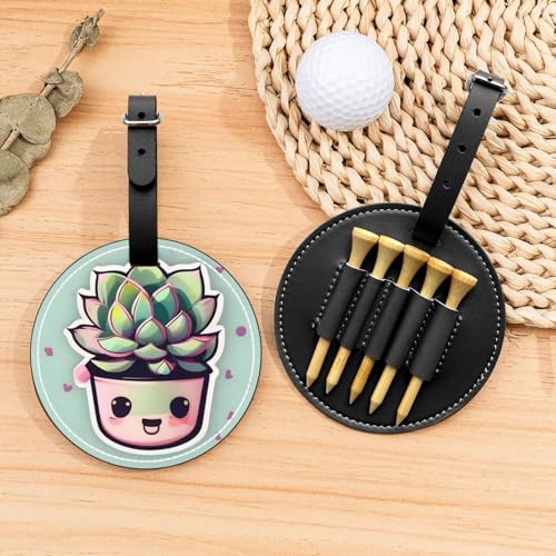 Smiling Succulents Golf Tees Organizer Bag - Vielseitige schwarze Gürtelclip Sporttasche - Leichte & einfach zu tragende Aufbewahrungsbox Smiling Succulents Golf Tees Organizer Bag - Vielseitige schwarze Gürtelclip Sporttasche - Leichte & einfach zu tragende Aufbewahrungsbox von WANGLO