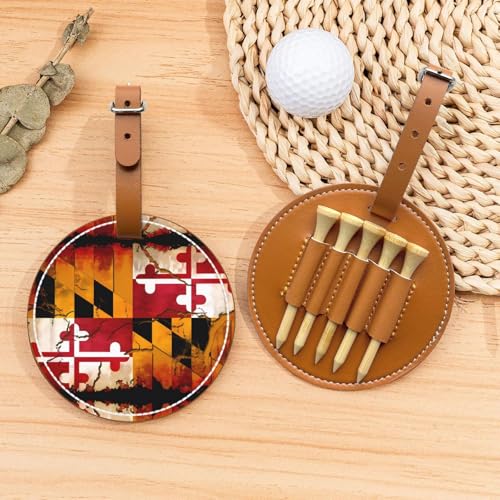 Vintage Holz Maryland Flagge Golf Tees Organizer Tasche – vielseitige braune Gürtelclip Sporttasche – leichte und einfach zu tragende Aufbewahrungsbox Vintage Holz Maryland Flagge Golf Tees Organizer Tasche – vielseitige braune Gürtelclip Sporttasche – leichte und einfach zu tragende Aufbewahrungsbox von WANGLO