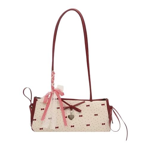WANGPENG Tasche Damen -crossbody -handtasche Mit Tupfen -dot -bogen, Schultergurt Und Oberem Griff WANGPENG Tasche Damen -crossbody -handtasche Mit Tupfen -dot -bogen, Schultergurt Und Oberem Griff von WANGPENG