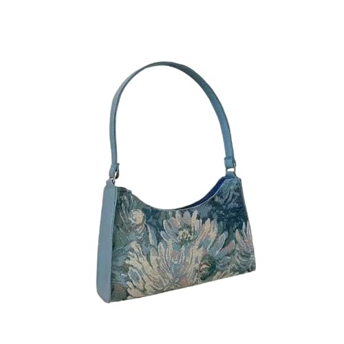 WANGPENG Tasche Frauenreisen Kleine Einkaufstasche Unterarm Beutel Ölmalerei Frauen Umhängetasche Handtasche Und Brieftasche von WANGPENG