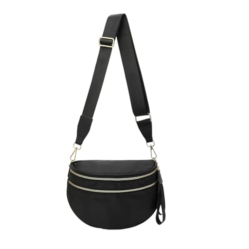 WANGPENG Tasche Schwarz -weiße Karierte Taillenbeutel, Crossbody -tailentasche, Tägliche Pendlertasche WANGPENG Tasche Schwarz -weiße Karierte Taillenbeutel, Crossbody -tailentasche, Tägliche Pendlertasche von WANGPENG