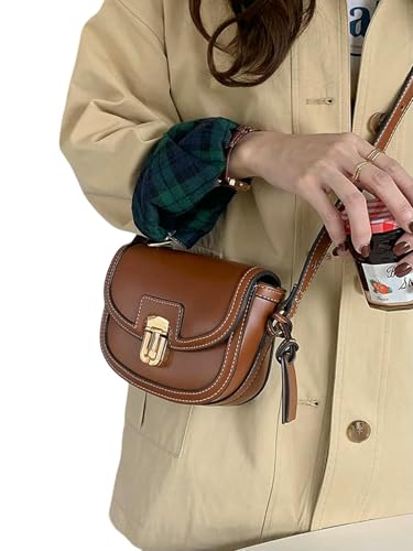 WANGQIQI tasche Kleine Kontrastfarbe -nähte Leinwand Vintage Schulter -crossbody -satteltasche WANGQIQI tasche Kleine Kontrastfarbe -nähte Leinwand Vintage Schulter -crossbody -satteltasche von WANGQIQI