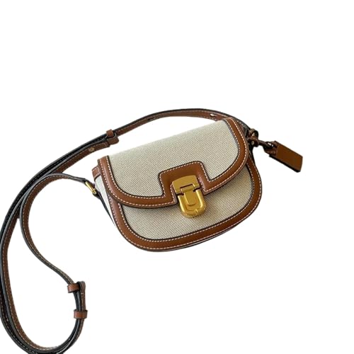 WANGQIQI tasche Kleine Kontrastfarbe -nähte Leinwand Vintage Schulter -crossbody -satteltasche WANGQIQI tasche Kleine Kontrastfarbe -nähte Leinwand Vintage Schulter -crossbody -satteltasche von WANGQIQI