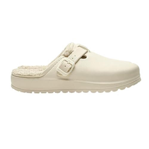 WANGSHUO hausschuhe damen Unisex Pantoffeln Nicht Rutschfeste Wasserdichte Außenschuppen Winter Baumwollschuhe Warme Hauswatte-baumwollschuhe von WANGSHUO
