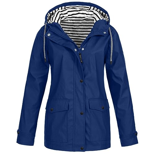 Prime Trenchcoat mit Black Damen Übergangsjacken Friday Atmungsaktiv Übergangsjacken 2024 Wasserdicht Wasserdicht Jacken Übergangsjacken Übergangsjacke Mantel Gelbe Regenjacke Wasserdicht Wasserd von WANGTIANXUE