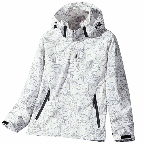 Prime Übergangsjacke Damen 48 Funktionsjacke Loose Übergangsjacke Wasserdicht Wasserdicht Wasserdicht Herbst Trenchcoat Schwarz Übergangsjacke Wasserdicht Wasserdicht Wasserdicht Schwarz Zip Hood von WANGTIANXUE
