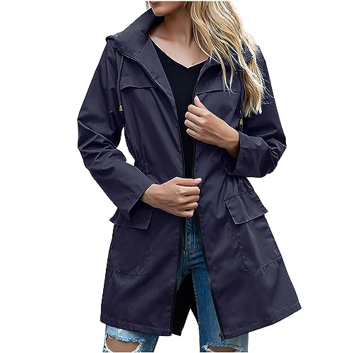 Regenjacke Große Größen Damen, Parka Damen Übergang, Übergangsjacke Damen Lang, Regenjacke Damen, Regenmantel Lang Damen, Regenjacke Damen Große Größen, Regenjacke Lang Damen, Regenjacke Laufen D von WANGTIANXUE