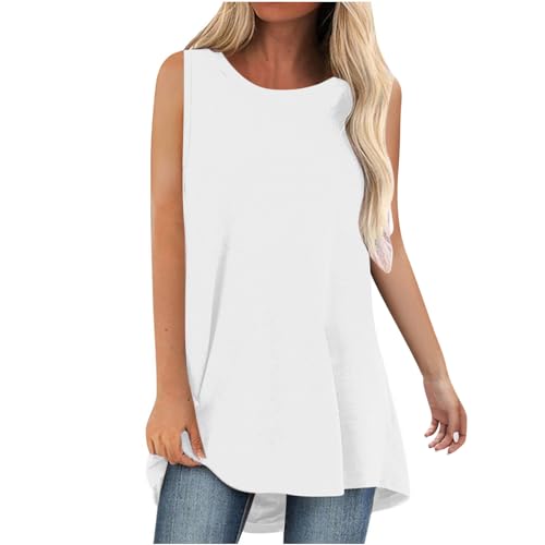 WANGTIANXUE Damen Tank Top Ärmellos Oberteile Sommer Tanktops V-Ausschnitt Blusentop Strand Sexy Vest Top Bluse von WANGTIANXUE