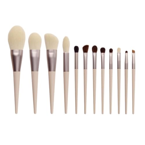 WANGXIAOKE Make up Pinsel 12 Stück Make up Pinsel Set Weiche Haare Gesichtsmaske Pinsel Make up Pinsel Lidschatten Puder Rouge Concealer Pinsel von WANGXIAOKE