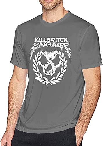 Killswitch Engage T Shirt Men's Fashion Cotton Crew Neck Short Sleeve Tunics Deep Heather T-Shirts & Hemden(Medium) von WANGYANGAN