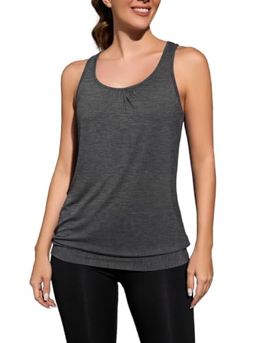 WANGZHI Damen Tank Top Ärmellose Sommer Tops Rundhals Oberteile von WANGZHI