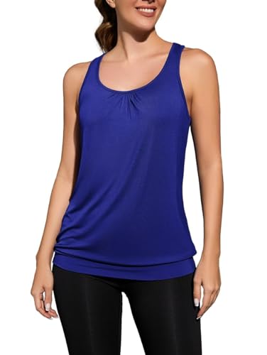 WANGZHI Damen Tanktops Ärmelloses Sportshirt Kleidung Fitness Running Workout Lauftop von WANGZHI