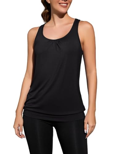 WANGZHI Tank Top Damen Yoga Shirt Sport Tanktop Ärmellos Fitness Oberteil von WANGZHI