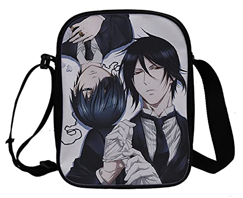 WANHONGYUE Anime Black Butler Umhängetasche Schultertasche Herren Damen Shoulder Messenger Bags Small Handtasche Sport Reise Tasche 1034/2 von WANHONGYUE