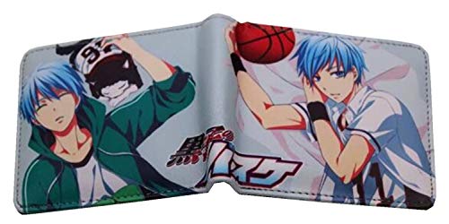 WANHONGYUE Anime Brieftasche Geldbörse Herren Kunstleder Wallet Geldbeutel Bifold Münzfach Karten Geldtasche Kuroko No Basuke/1 von WANHONGYUE