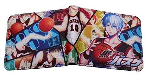WANHONGYUE Anime Brieftasche Geldbörse Herren Kunstleder Wallet Geldbeutel Bifold Münzfach Karten Geldtasche Kuroko No Basuke/3 von WANHONGYUE