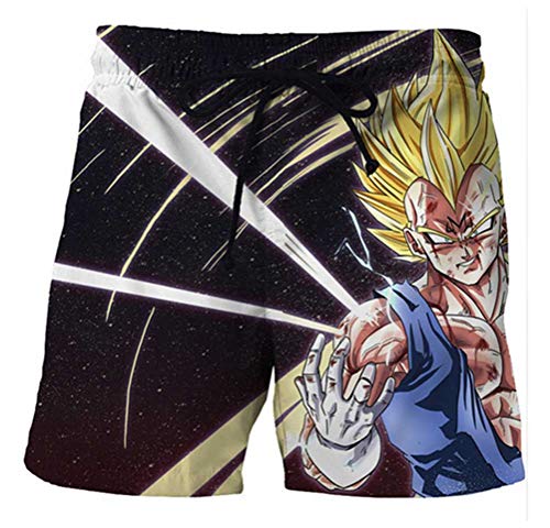 WANHONGYUE Anime Dragon Ball Z Goku Herren Badehose Strand Shorts 3D Druck Sommer Beach Shorts Boardshorts Swim Trunks 1122/16 M von WANHONGYUE