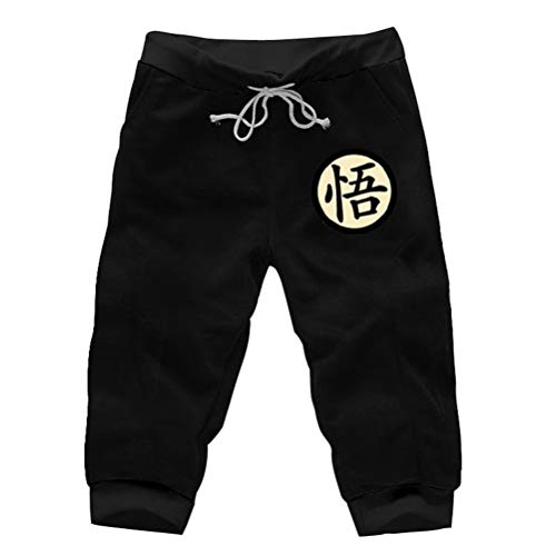 WANHONGYUE Anime Dragon Ball Z Goku Herren Sport Shorts Kurze Hose Sweatpants Beach Jogging Hosen Boardshorts Schwarz/4 S von WANHONGYUE