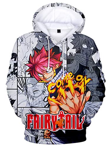 WANHONGYUE Anime Fairy Tail 3D Digitaldruck Kapuzenpullover Hoodie Cosplay Kostüm Pulli Sweatshirt Tops Mäntel 16 XS von WANHONGYUE