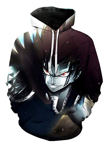 WANHONGYUE Anime Fairy Tail 3D Digitaldruck Kapuzenpullover Hoodie Cosplay Kostüm Pulli Sweatshirt Tops Mäntel 3 XXXL von WANHONGYUE