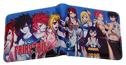 WANHONGYUE Anime Fairy Tail Brieftasche Geldbörse Herren Kunstleder Geldbeutel Wallet Bifold Münzfach Karten Geldtasche 1017/5 von WANHONGYUE