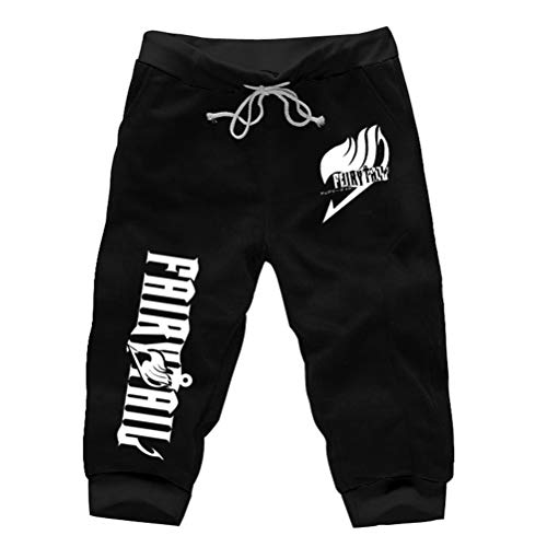 WANHONGYUE Anime Fairy Tail Herren Sport Shorts Kurze Hose Sweatpants Beach Jogging Hosen Boardshorts Schwarz/3 M von WANHONGYUE