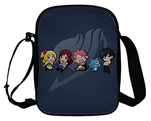 WANHONGYUE Anime Fairy Tail Umhängetasche Schultertasche Herren Damen Shoulder Messenger Bags Small Handtasche Sport Reise Tasche 1049/18 von WANHONGYUE