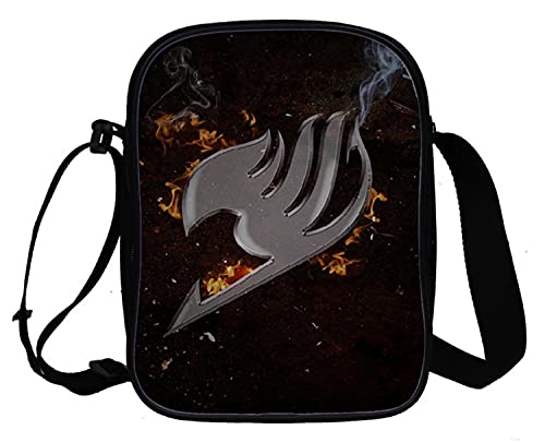 WANHONGYUE Anime Fairy Tail Umhängetasche Schultertasche Herren Damen Shoulder Messenger Bags Small Handtasche Sport Reise Tasche 1049/23 von WANHONGYUE