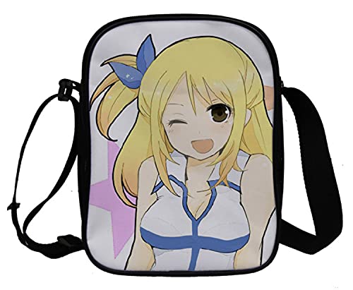 WANHONGYUE Anime Fairy Tail Umhängetasche Schultertasche Herren Damen Shoulder Messenger Bags Small Handtasche Sport Reise Tasche 1049/3 von WANHONGYUE