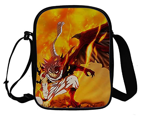 WANHONGYUE Anime Fairy Tail Umhängetasche Schultertasche Herren Damen Shoulder Messenger Bags Small Handtasche Sport Reise Tasche 1049/5 von WANHONGYUE