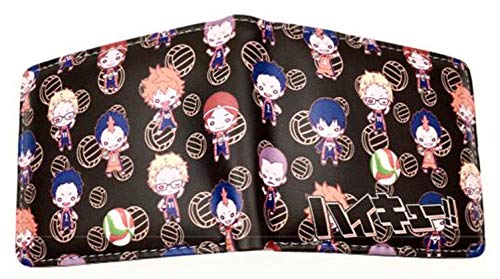 WANHONGYUE Anime Haikyuu Brieftasche Geldbörse Herren Kunstleder Geldbeutel Wallet Bifold Münzfach Karten Geldtasche 1004/1 von WANHONGYUE