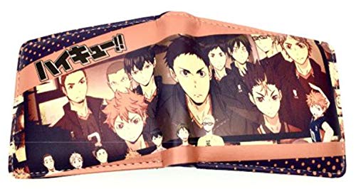 WANHONGYUE Anime Haikyuu Brieftasche Geldbörse Herren Kunstleder Geldbeutel Wallet Bifold Münzfach Karten Geldtasche 1004/2 von WANHONGYUE