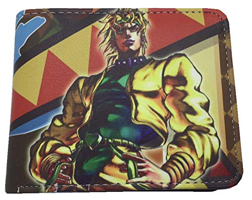 WANHONGYUE Anime JoJo’s Bizarre Adventure Brieftasche Geldbörse Herren Kunstleder Geldbeutel Wallet Bifold Münzfach Karten Geldtasche 1025/16 von WANHONGYUE