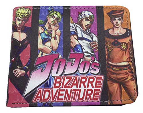 WANHONGYUE Anime JoJo’s Bizarre Adventure Brieftasche Geldbörse Herren Kunstleder Geldbeutel Wallet Bifold Münzfach Karten Geldtasche 1025/25 von WANHONGYUE