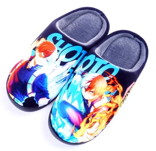 WANHONGYUE Anime My Hero Academia Todoroki Shoto Slippers Women Men Fuzzy House Slippers with Rubber Sole Winter Warm Indoor Outdoor Anti-slip Shoes WANHONGYUE Anime My Hero Academia Todoroki Shoto Slippers Women Men Fuzzy House Slippers with Rubber Sole Winter Warm Indoor Outdoor Anti-slip Shoes von WANHONGYUE