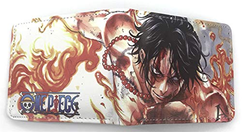 WANHONGYUE Anime One Piece Monkey D Luffy Brieftasche Geldbörse Herren Kunstleder Geldbeutel Wallet Bifold Münzfach Karten Geldtasche 1005/1 von WANHONGYUE