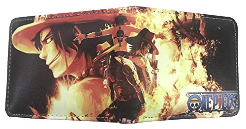 WANHONGYUE Anime One Piece Monkey D Luffy Brieftasche Geldbörse Herren Kunstleder Geldbeutel Wallet Bifold Münzfach Karten Geldtasche 1005/2 von WANHONGYUE