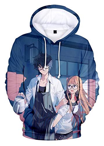 WANHONGYUE Anime Persona Game 3D Druck Hoodie Kapuzenpullover Sweater Cosplay Kostüm Langarm Pulli Sweatshirt Mantel 761/19 2XL von WANHONGYUE