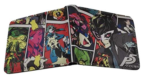 WANHONGYUE Anime Persona Game Brieftasche Geldbörse Herren Kunstleder Geldbeutel Wallet Bifold Münzfach Karten Geldtasche 1014/3 von WANHONGYUE