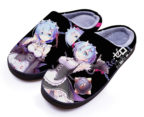 WANHONGYUE Anime Re:Life in a Different World from Zero Slippers Women Men Fuzzy House Slippers with Rubber Sole Winter Warm Indoor Outdoor Anti-slip Shoes WANHONGYUE Anime Re:Life in a Different World from Zero Slippers Women Men Fuzzy House Slippers with Rubber Sole Winter Warm Indoor Outdoor Anti-slip Shoes von WANHONGYUE