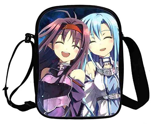 WANHONGYUE Anime Sword Art Online Kirito SAO Umhängetasche Schultertasche Herren Damen Shoulder Messenger Bags Small Handtasche Sport Reise Tasche 1053/3 von WANHONGYUE